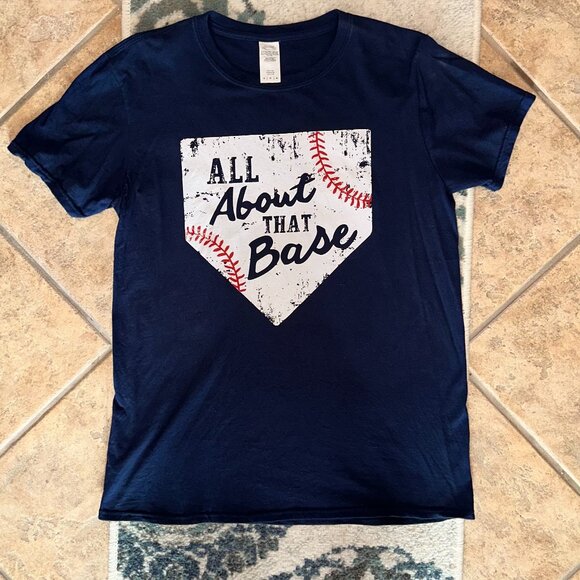 "All About That Base" Baseball T-Shirt*Ruby's Rubbish - Picture 4 of 6